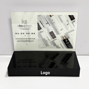 Espositore da banco per abiti in acrilico di lusso, illuminato e pieghevole, per superfici lucide con schermo - Product Image 1