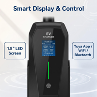 Station de recharge portable pour véhicules électriques triphasée 22 kW/32 A