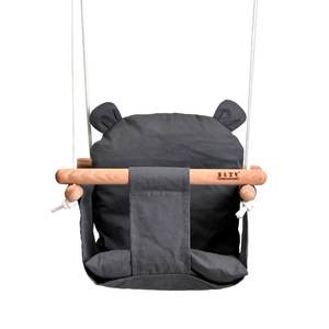 Silla colgante infantil de tela de algodón para interior y exterior, silla colgante para bebé, asiento para interior y exterior, muebles de jardín, <span class=keywords><strong>columpio</strong></span> infantil para patio o <span class=keywords><strong>parque</strong></span> - Product Image 4