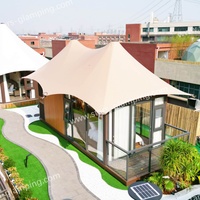 Bangunan Pondok Resor Prefabrikasi, Tenda Glamping, Rumah Villa dengan Kamar Mandi