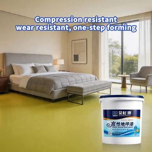 Duoshan Vibrant Lemon Yellow Waterborne Epoxy Floor Coating High Gloss Wear-resistant Multi-Application Commercial Showrooms - Product Image 2