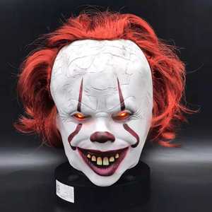 <span class=keywords><strong>Clown</strong></span> Return Soul 2 LED Bandeau <span class=keywords><strong>Perruque</strong></span> Pennywise Latex Lumineux Cosplay Masque pour Halloween Party Horror Halloween Résine Masque - Product Image 6