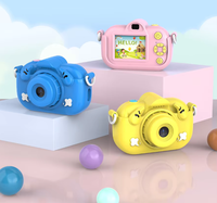Kamera Digital Anak SONIDA 1080P Dua Lensa Sensor CMOS Layar IPS 2-inci Memori 32GB Layar Ganda Mini Set Hadiah Foto