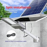 Lampu Jalan Tenaga Surya 300W Terlaris, Lampu LED Outdoor Terpisah dengan Panel Mono, Baterai 25Ah, IP65 Anti Karat untuk Asia Tenggara Tropis