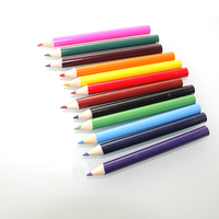 Mini ensemble de crayons de couleur 12 demi-taille environnementale d'approvisionnement direct d'usine