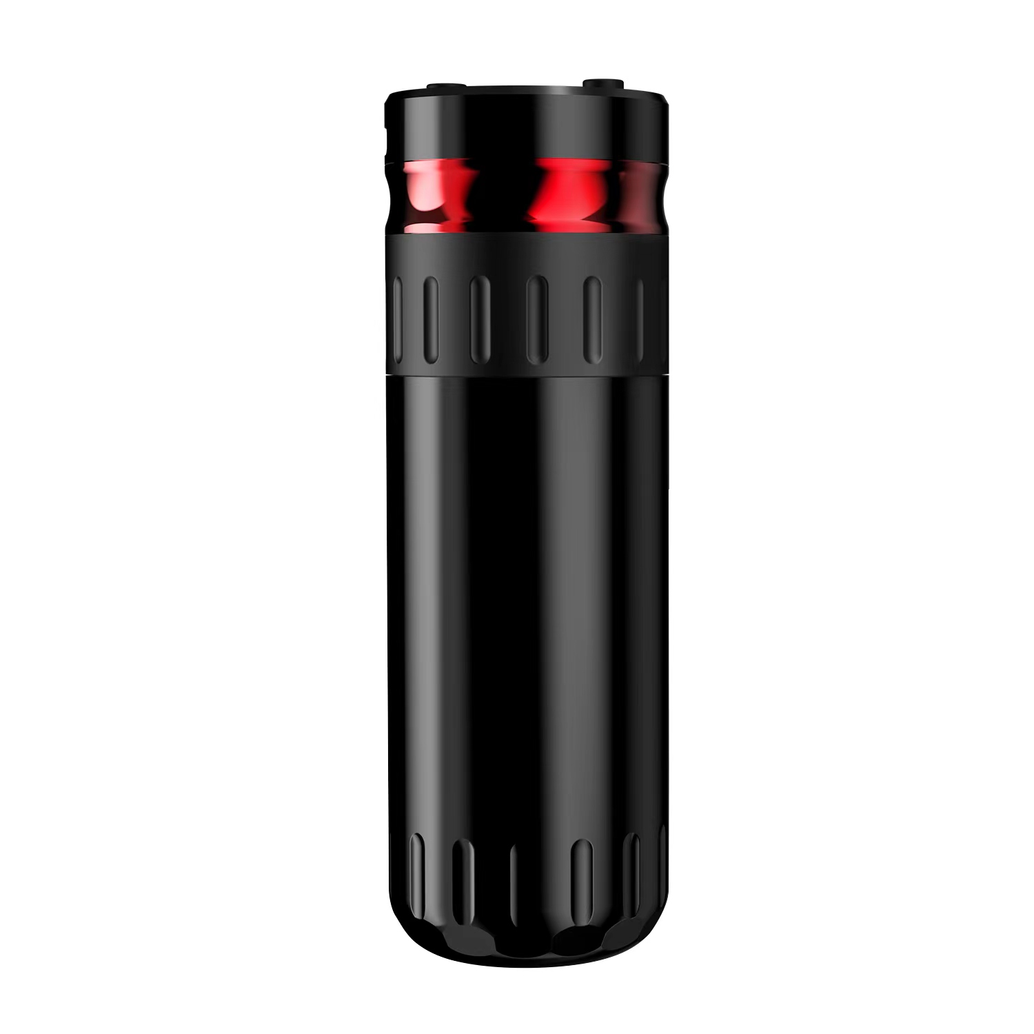 black with red ring