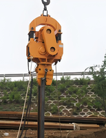 Moteur de marteau vibrant électrique haute efficacité JOVE 99% - Vitesse de piquage 2,7 m/min - Garantie 1 an - Pour pieux en acier jaune et pieux tubulaires - Installation facile