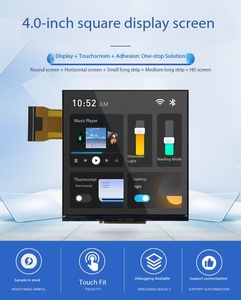 4.0 "สแควร์ส่ง IPS TFT โมดูล TFT พร้อม TP, ความละเอียด480X480, อินเตอร์เฟซ RGB 18bit, ST7102การขับรถ, มุมมองทั้งหมด, 350nit,16.7เมตร - Product Image 2