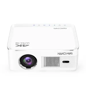 2023 Neuheiten HAKO MINI PL5 Android 10.0 Smart Mini Home Projektor 1080p Amlogic S905Y2 4k Tragbarer Film projektor