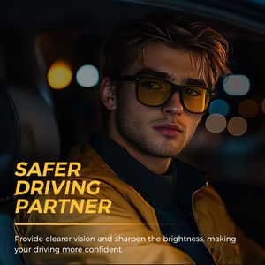 Lunettes de soleil polarisées pour hommes, lunettes de soleil de conduite, style rétro des années 80, design carré - Product Image 5