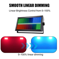 Stroboscope LED RGBW 86CH 48+8 segments RDM 864RGB+96W, stroboscope haute vitesse 1-30Hz, 10 effets de poursuite pour la scène, les tournées et la location
