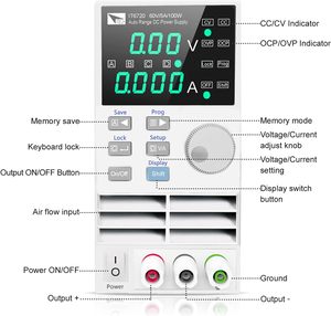 ITECH IT6721 60V/8A/180W แหล่งจ่ายไฟปรับค่าได้ พร้อมฟังก์ชันหน่วยความจำ สำหรับใช้ในห้องปฏิบัติการ โหมด CC/CV เอาต์พุตเดี่ยว รับประกัน 1 ปี - Product Image 2