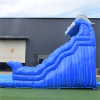Toboggan gonflable en PVC de nouvelle conception avec piscine Divertissement extérieur Toboggan gonflable Toboggan commercial pour enfants