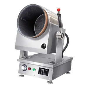 Large commercial cooking machine automatic intelligent canteen large capacity fried rice powder electromagnetic drum frying pan