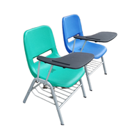 Chaise pliante mobile en plastique conçue sur mesure de haute qualité pour la formation et l'étude de style moderne