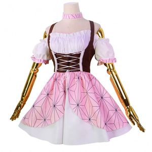 Disfraz de Anime de Nezuko Kamado de Demon Slayer, Estilo Lolita - Product Image 1