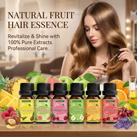 Huile capillaire parfumée à la pomme verte en flacon compte-gouttes de 10 ml, marque privée, OEM, ODM, personnalisable