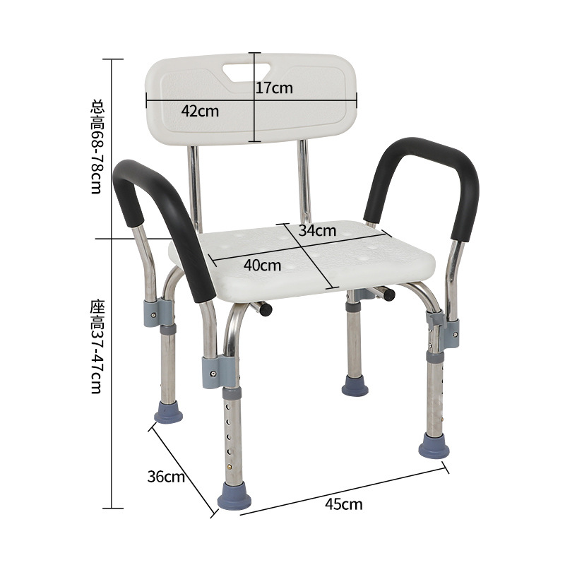 Acero inoxidable blanco con respaldo.