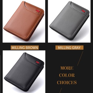 Cartera vertical corta de cuero PU de 3 colores Vintage 2025 para hombre, monedero sencillo y fino para hombre, tarjetero más barato - Product Image 3