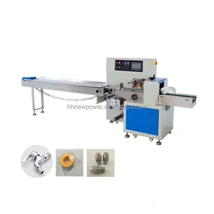 New Automatic Bread Clip Energy Bar Cookies Biscuit tortilla vegetable Fruit Chocolate Pillow Packaging Machine