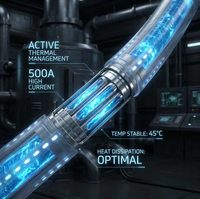 Câble EV DC refroidi par liquide PrimePro |   CCS2 500kW Ultra-rapide |   500A Courant élevé |   Gestion thermique active |   Chargeur HPC |   IP67