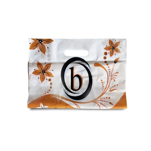 Sac en plastique personnalisé imprimé avec poignée découpée renforcée, vente en gros à bas prix pour emballage textile - Product Image 5