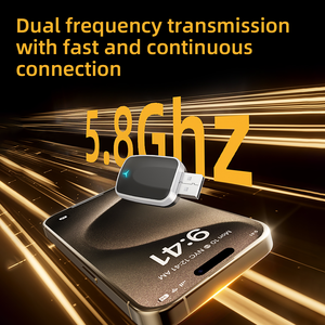 Nuevo Adaptador Inalámbrico 2 en 1 de Alto Rendimiento para Android Auto, Caja Multimedia de Transmisión, Dongle USB CarPlay, WiFi6, Bluetooth - Product Image 3