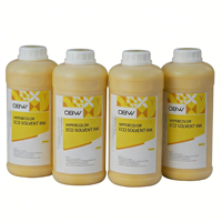 Encre éco-solvant haut de gamme personnalisée à filtration nano, résistante à l'eau et au benzène, pour têtes d'impression DX5 DX7 XP600 I3200