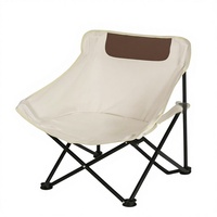 Chaise pliante de camping ultra-résistante avec dossier, chaise de plage portable, chaise lune paresseuse pour l'extérieur