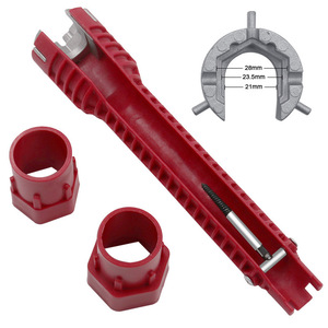 Pipe <b>Wrench</b> For Water Pipe Repair With Hex Opening And Level Indicator For Faucet Angle Valve Installation - Product Image 3