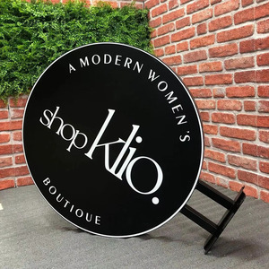 Ngoài trời hai mặt hộp Đèn dấu hiệu Acrylic vòng tròn hộp Đèn ngoài trời hai mặt không ướt quảng cáo tùy chỉnh thương mại - Product Image 3