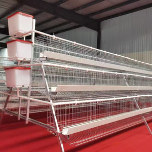 กรงเลี้ยงไก่ไข่อัตโนมัติคุณภาพสูง ฟาร์มสัตว์ปีก กรงแบตเตอรี่พร้อมลวด  โรงเรือนเลี้ยงไก่ เหล็ก Q235 4 ชั้น - Product Image 4