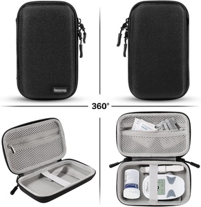 포도당 모니터용 하드 EVA 당뇨병 용품 케이스 여행 주최자, 테스트 스트립 및 혈당 테스트 키트 (소형 및 내구성) - Product Image 2