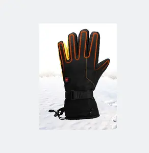 アウトドアスポーツオートバイ釣りスキー暖かいユニセックスタッチスクリーン電気加熱ミトン充電式バッテリー加熱手袋