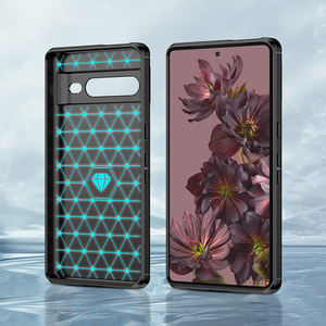 Rugged Shield Soft TPU Phone Case Carbon <strong>Fiber</strong> Back Cover for <strong>Google</strong> Pixel 7A 7 7 Pro 8 8 Pro Mobile Devices - Product Image 6