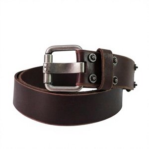 Ceinture en cuir de vachette de haute qualité, longueur personnalisée, artisanale, avec boucle carrée en acier massif, étanche, confortable pour hommes, BS - Product Image 2