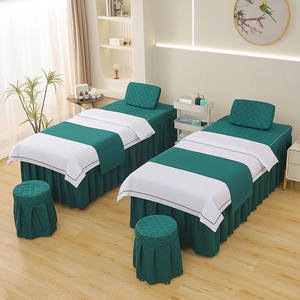 Beauty Spa Salon Drap <span class=keywords><strong>de</strong></span> <span class=keywords><strong>lit</strong></span> Couvre-<span class=keywords><strong>lit</strong></span> Couverture complète avec jupe Housse <span class=keywords><strong>de</strong></span> protection pour <span class=keywords><strong>lit</strong></span> <span class=keywords><strong>de</strong></span> massage en polyester - Product Image 3