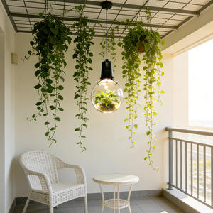 Lampe <span class=keywords><strong>de</strong></span> culture LED intelligente pour hydroponie, pot suspendu pour micro-légumes, idéal pour débutants, culture hors-sol à domicile - Product Image 3