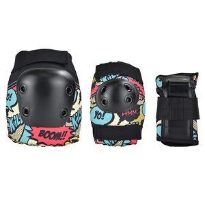 Çocuklar için kıdemli paten koruyucu 3 1 bilek dirsek diz seti paten dişli çocuklar için örgü özelleştirilmiş koruyucu dişliler - Product Image 2