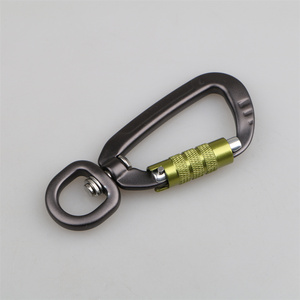 Nhà Máy Tùy Chỉnh Giá Nhiệm Vụ Nặng Nề 7075 Nhôm Leo Núi Đa Công Cụ 4Kn Xoay Carabiner Móc Cho Đi Bộ Đường Dài Công Nghiệp Sử Dụng Cho Chó - Product Image 6