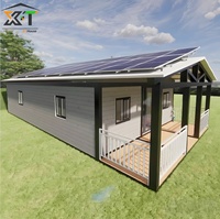 Panneaux solaires pour toit, maison préfabriquée modulaire entièrement meublée, maisons conteneurs extensibles, maison mobile miniature, salon, acier galvanisé