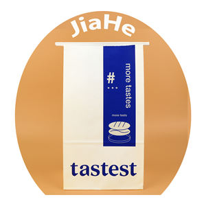 100% sacs d'emballage en papier de boulangerie respectueux de l'environnement naturel étain <span class=keywords><strong>cravate</strong></span> fond carré pain et sac de pop-corn pour une utilisation au supermarché - Product Image 2