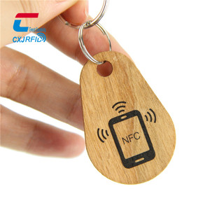 Etiqueta Médica de Contacto de Emergencia con Control de Acceso a Prueba de Agua, Llavero de Madera NFC para Grabar - Product Image 5