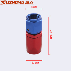 Raccord de refroidissement d'huile Xuzhong An6 10 mm en aluminium, connexion rapide rotative rouge et bleue pour l'automobile - Product Image 2
