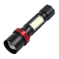 Mini lampe torche LED en aluminium de qualité aéronautique 250LM, étanche, rechargeable, portable, éclairage extérieur avec variateur d'intensité, charge Type-C