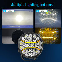 DXZ Nouveau Phare de Conduite LED 3535 de 9 Pouces 24V 100W 24000LM Blanc Ambre Faisceau Concentré DRL Aluminium Carré Anti-Brouillard Tout-Terrain CE ROHS ECE