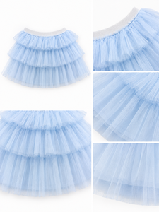 Falda Tutú para Niña con Volantes en Capas, Estampada, 100% Poliéster, Tul Plisado, Túnica en Capas, Ropa para Niñas Pequeñas, OEM ODM - Product Image 3