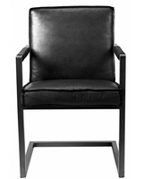 Chaise de bureau exécutive en cuir avec dossier haut rembourré, base pivotante lisse, design moderne pour une utilisation confortable au bureau et devant un ordinateur