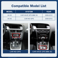 Écran tactile sans fil CarPlay Android Auto Linux 8,8 pouces pour Audi A4 A5 2009-2012 Airplay Miracast Écran multimédia