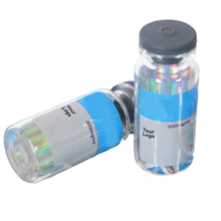Autocollants holographiques pour flacons de médicaments liquides 3ml/10ml avec logo personnalisé - Étiquettes imprimées en papier adhésif brillant imperméable avec laminage